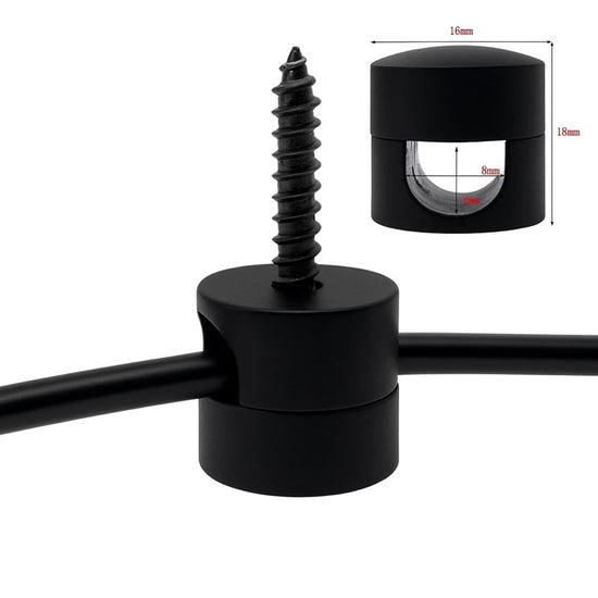 Wand- und Deckenpin Metall / Schwarz