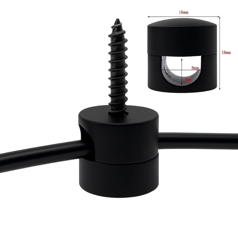 Wand- und Deckenpin Metall / Schwarz