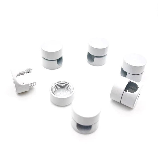 Wand- und Deckenpin Metall / Weiss