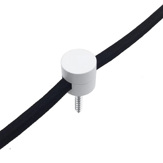 Wand- und Deckenpin Metall / Weiss