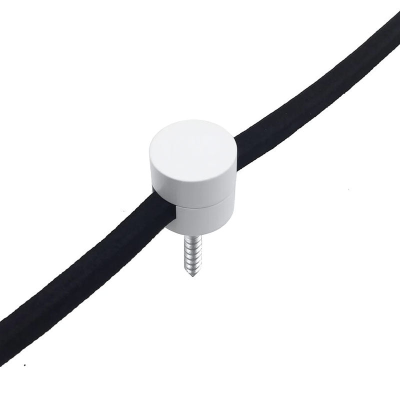 Wand- und Deckenpin Metall / Weiss