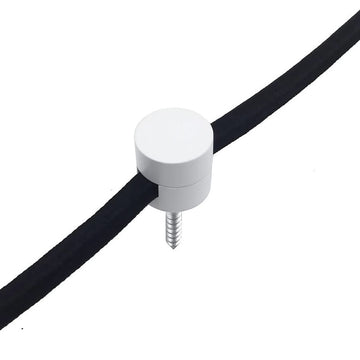 Wand- und Deckenpin Metall / Weiss