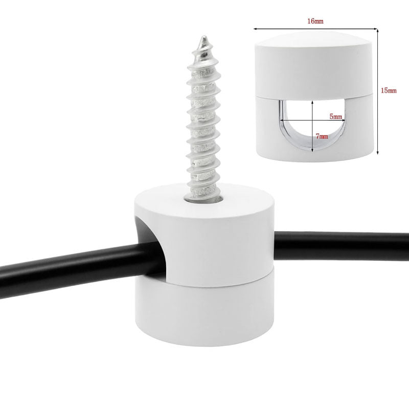 Wand- und Deckenpin Metall / Weiss