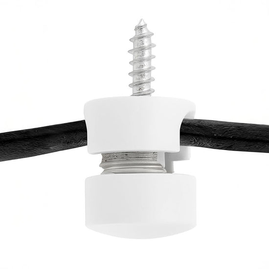 Wand- und Deckenpin Metall / Weiss