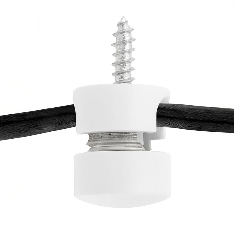 Wand- und Deckenpin Metall / Weiss