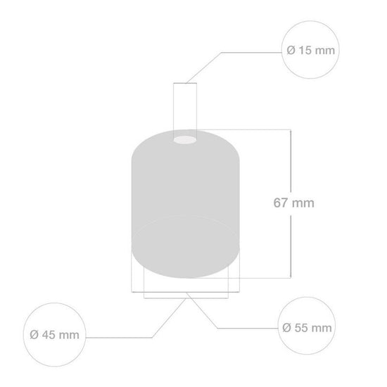 Keramik Lampenfassung / Weiss