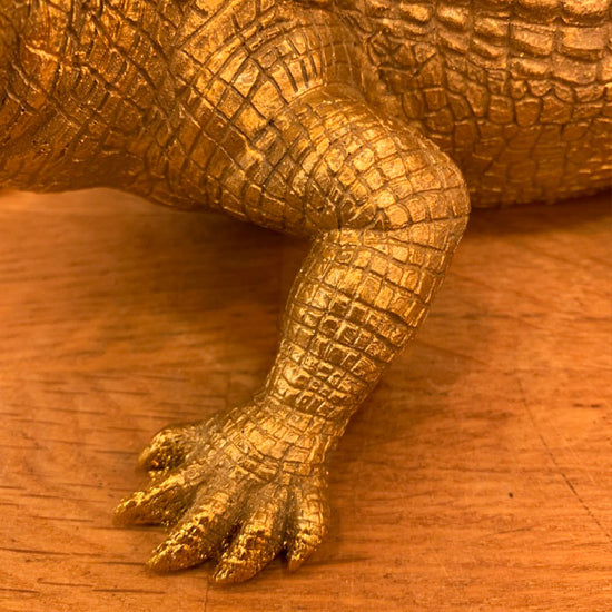 Teelicht Krokodil Gator gold