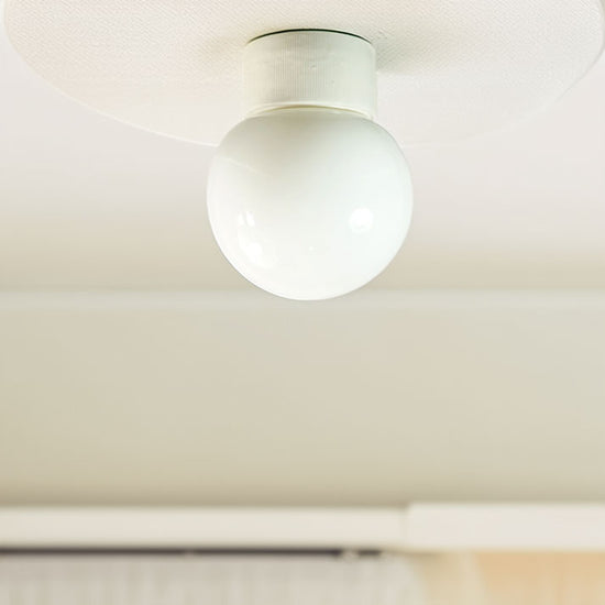 Kugellampe Porzellan / Gerade