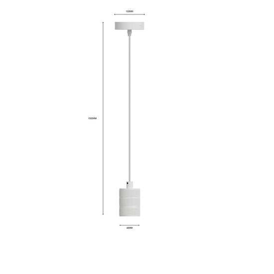 Lampenpendel / Mattweiss E27