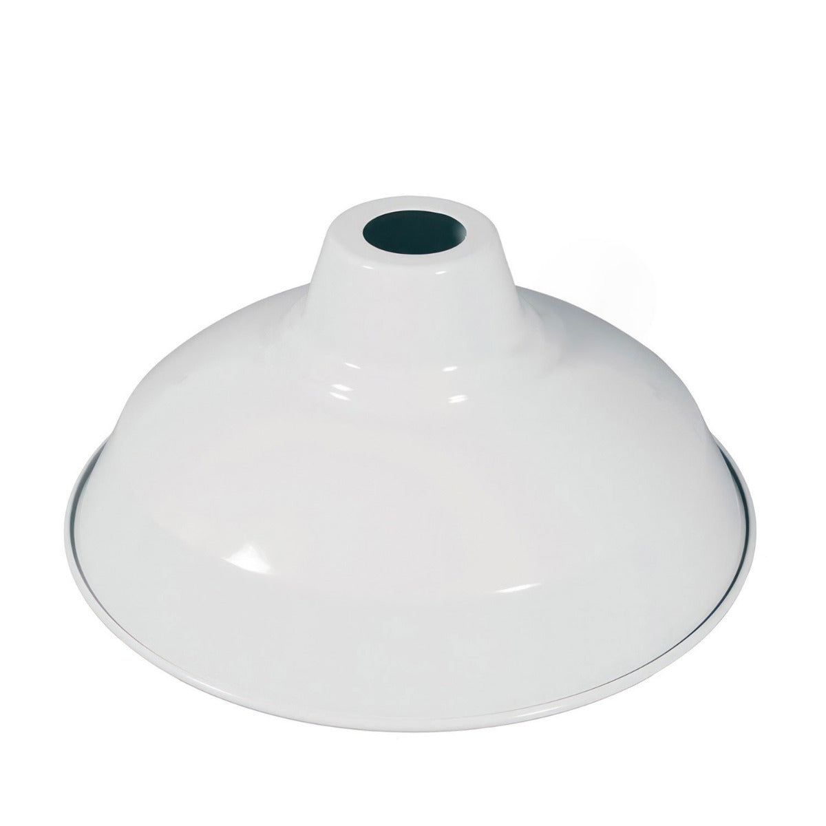 Lampenschirm "Diner" aus lackiertem Metall – Weiss