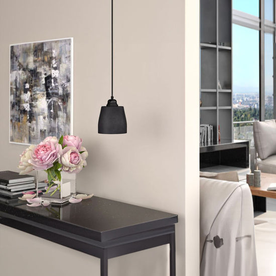 Lampenschirm Oyster DOTE, mattschwarz