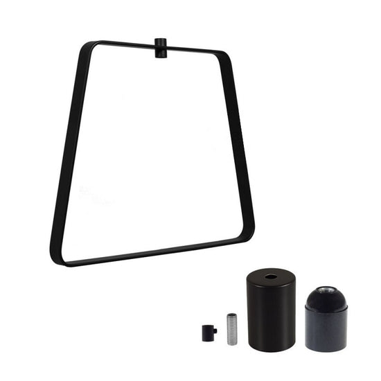 Lampenschirm Trapezium / Schwarz