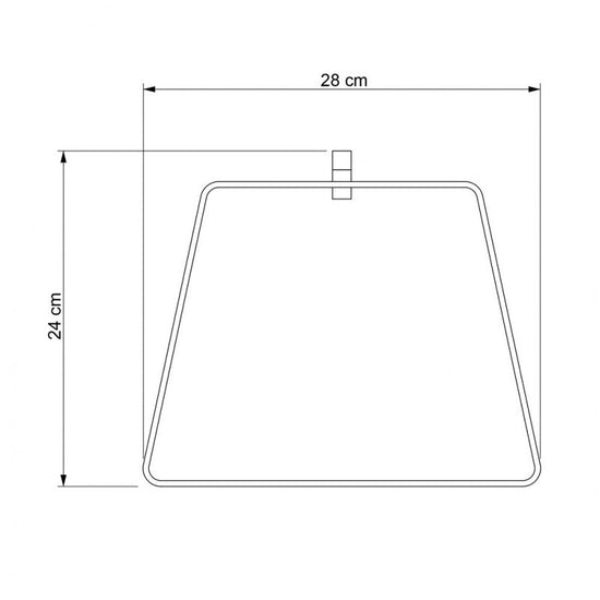 Lampenschirm Trapezium / Schwarz