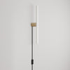 Leuchte S14d Metall mit Stecker und Spostaluce – Bronze satiniert