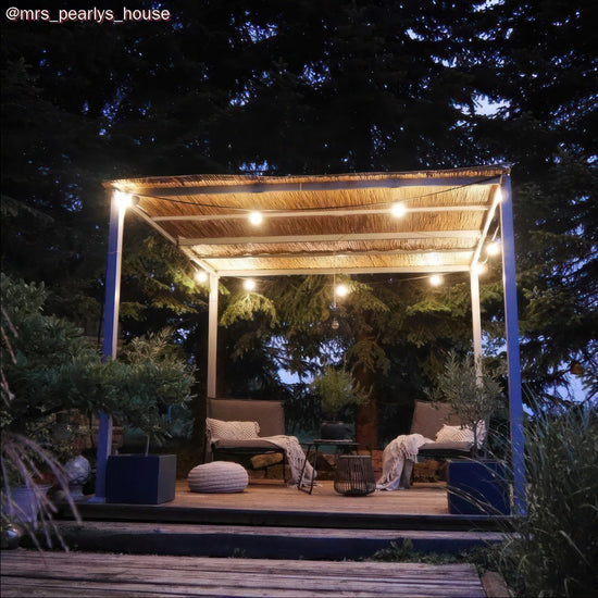 Lichterketten Komplettkit 12.5 m für gedeckten Aussenbereich mit 10 Lampenfassungen