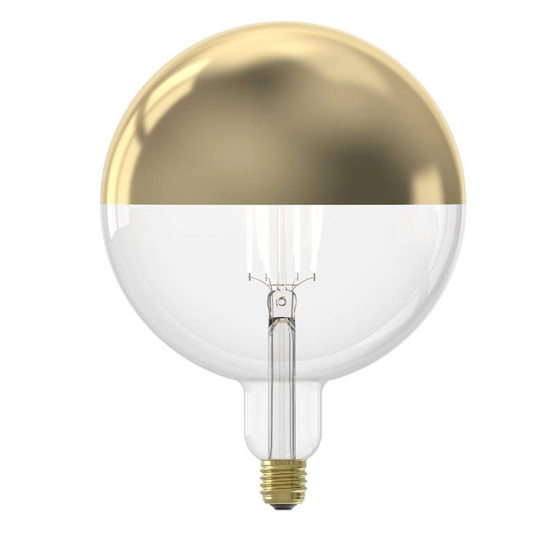 Calex XXL Kalmar LED mit Kopfspiegel in Gold matt