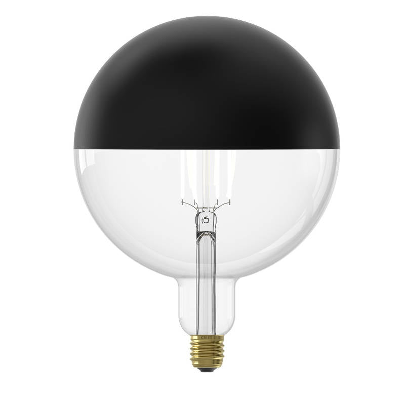 Calex Kalmar LED mit Kopfspiegel in Schwarz matt, Einzelansicht