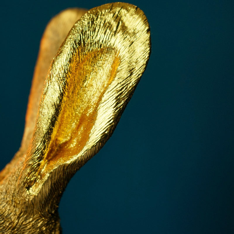 Tischleuchte Hase Meister Lampe von Werner Voß, in Gold