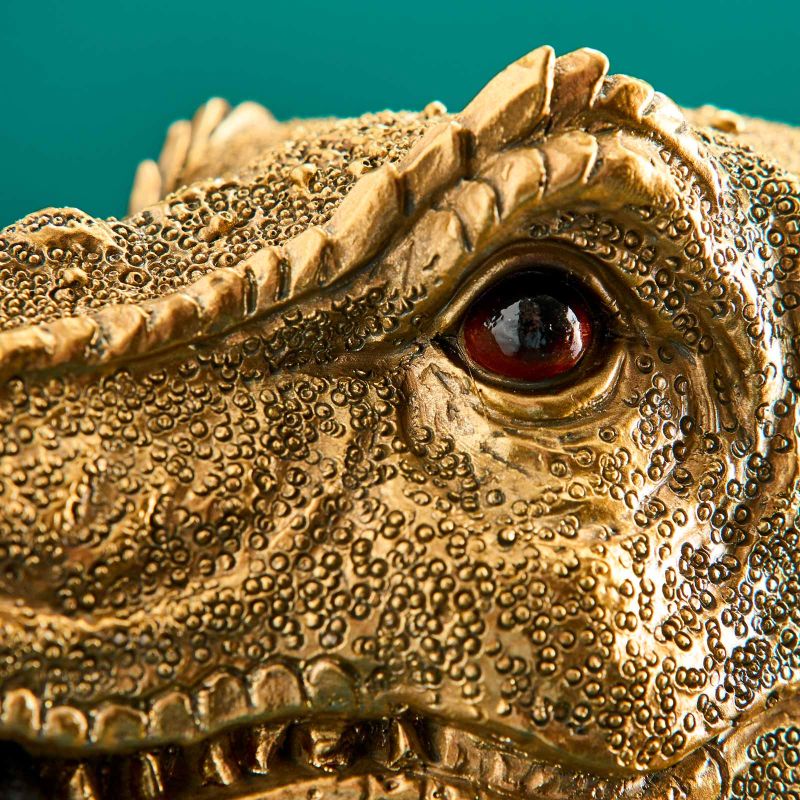 Tischleuchte Dinosaurier Rexy in Gold von Werner Voß, Ansicht 6