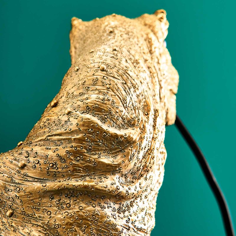 Tischleuchte Dinosaurier Rexy in Gold von Werner Voß, Ansicht 7