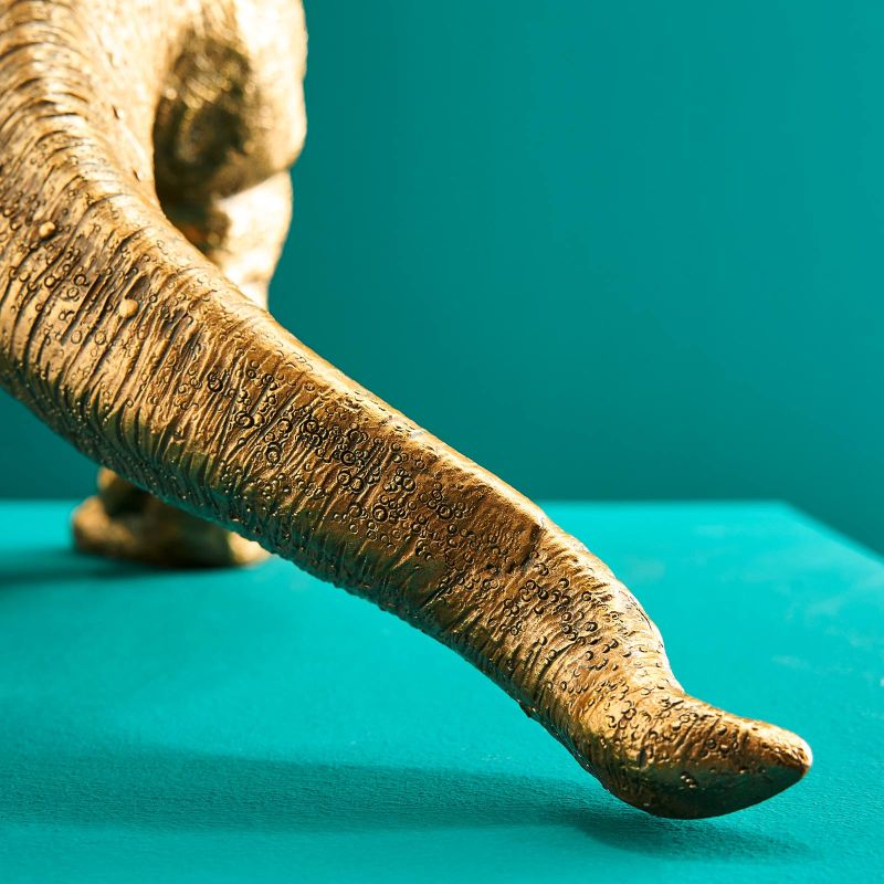 Tischleuchte Dinosaurier Rexy in Gold von Werner Voß, Ansicht 8