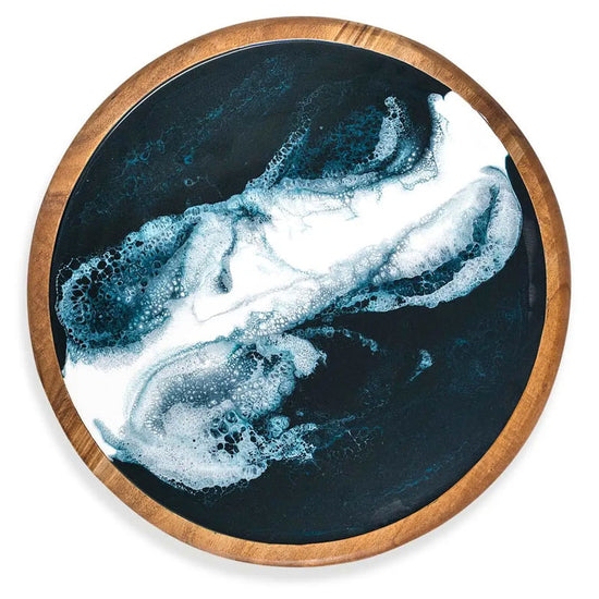 Drehteller Lazy Susan, Akazienholz Marine