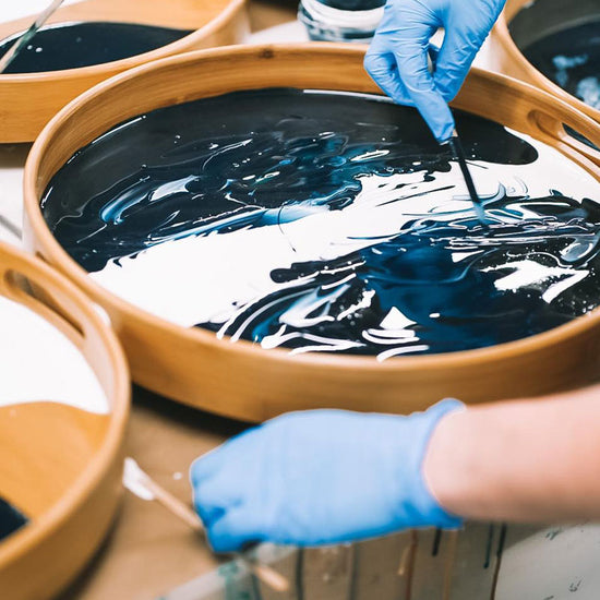 Serviertablett, Bambus Marine