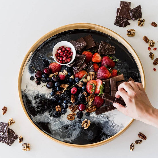 Serviertablett, Bambus Marine