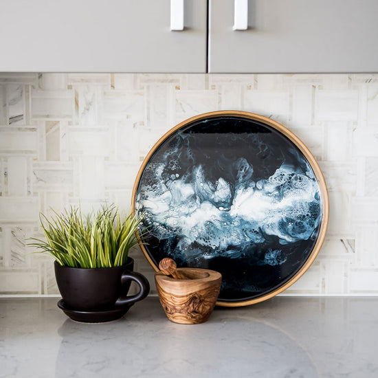 Serviertablett, Bambus Marine