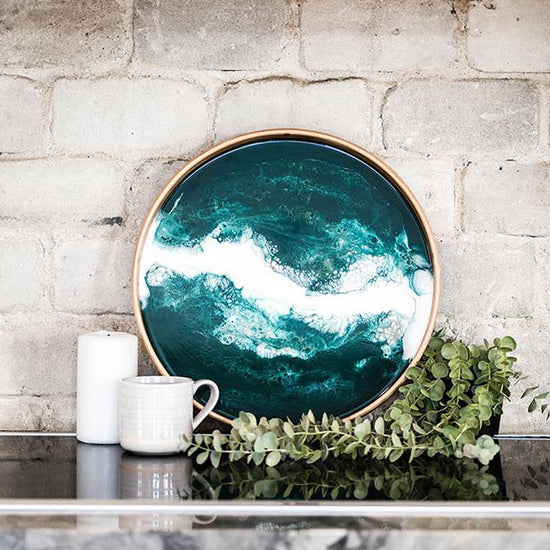 Serviertablett, Bambus Smaragd