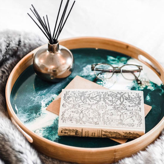 Serviertablett, Bambus Smaragd