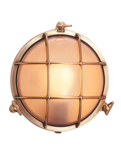 Schiffslampe Messing / Rund