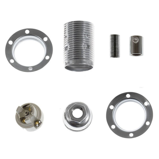 Metall Fassung / Chrom E14