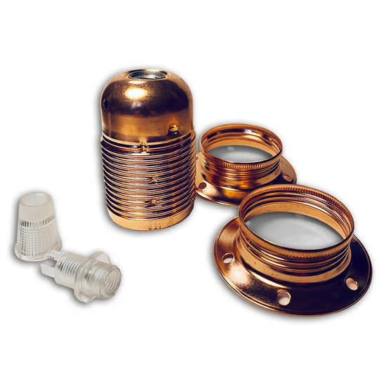 Metall Fassung / Kupfer E27