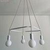 Lampenfassung Metall Weiss matt, E27, zylindrisch, Ø 4.2 cm