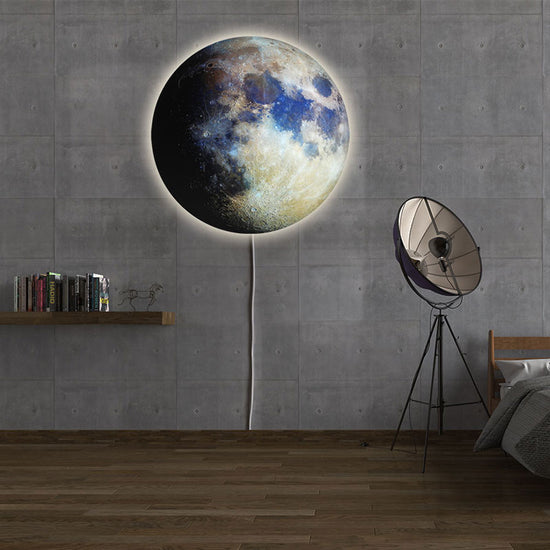 LED-Mondlampe Backlight, gross, Ø78cm