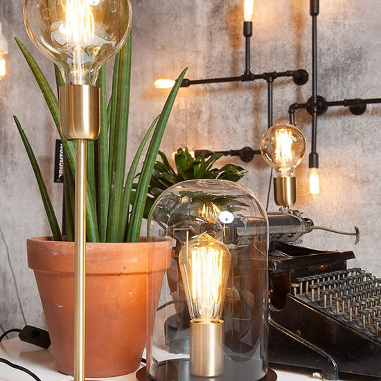 Wandleuchte Industrial, schwarz