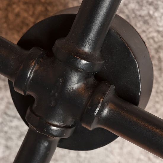 Wandleuchte Industrial, schwarz