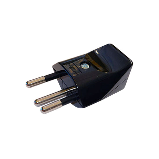 Netzstecker Typ 12 / Schwarz Vintage