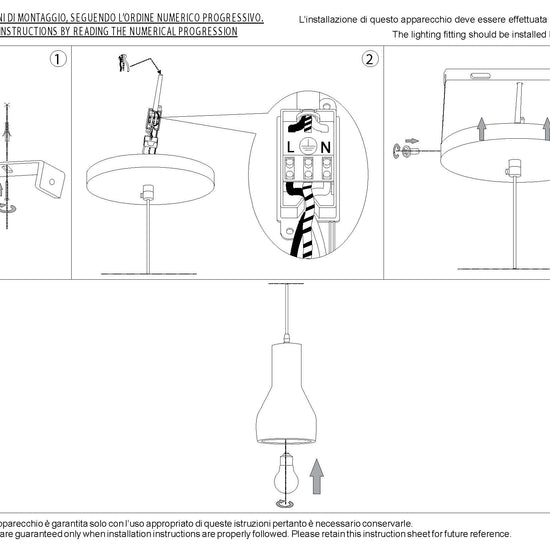 Ideal Lux Hängeleuchte Zement / Quader