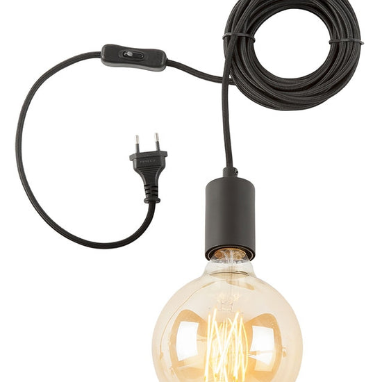 Wandleuchte 'Snur', schwarz