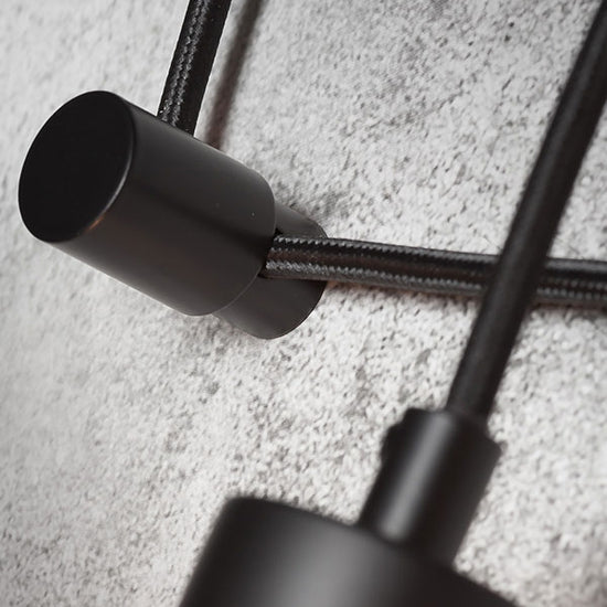 Wandleuchte 'Snur', schwarz