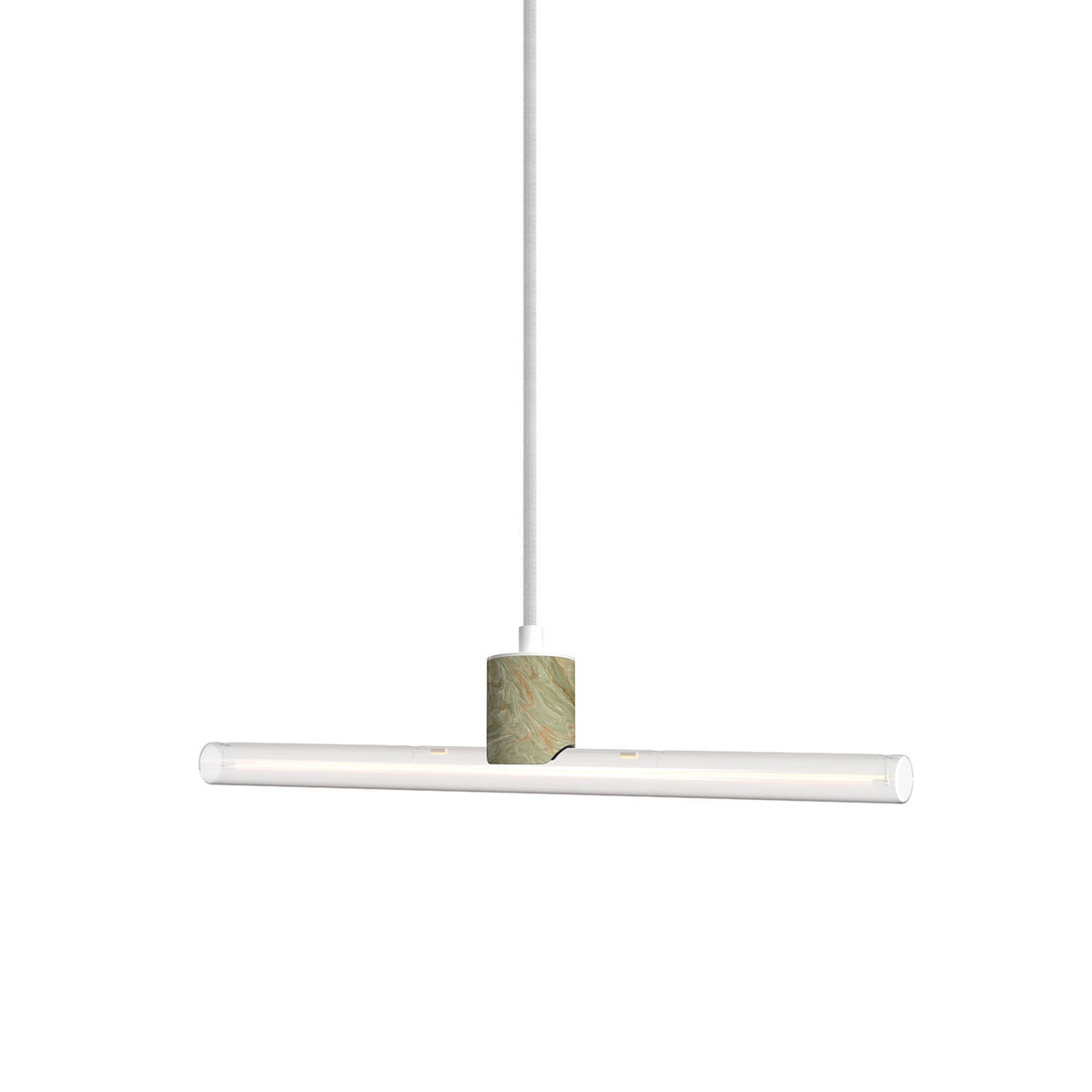 Pendel-Fassungsset esse14 S14d – Marmoroptik grün