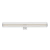 Pendelleuchte esse14 S14d, 3-flammig asymmetrisch, Baldachin Rose-One – Weiss