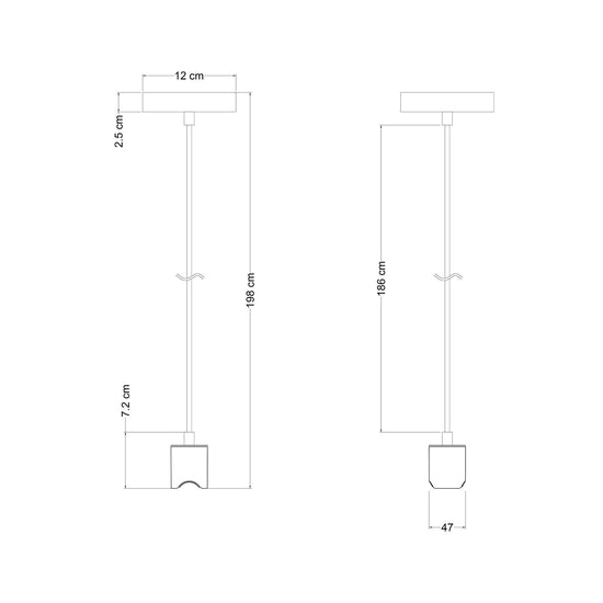 Pendelleuchte esse14 S14d – Weiss