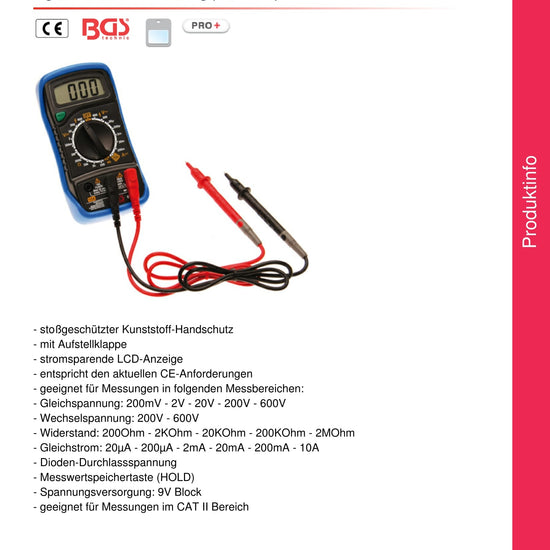 Digital-Multimeter / stossgeschützt