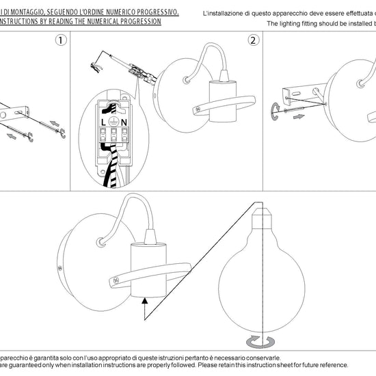 Wandleuchte Sputnik / Chrome