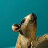 Dekoschale Ratte Rudi, gold