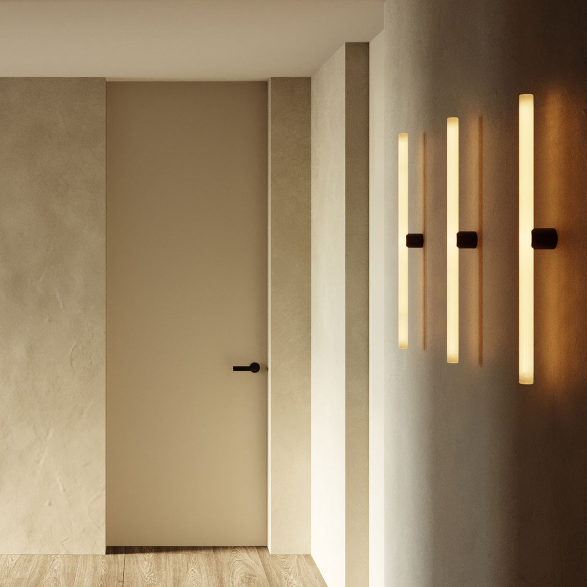 S14d LED-Röhrenlampe Porzellan-Effekt – 500 mm, 7W, 2700K, dimmbar
