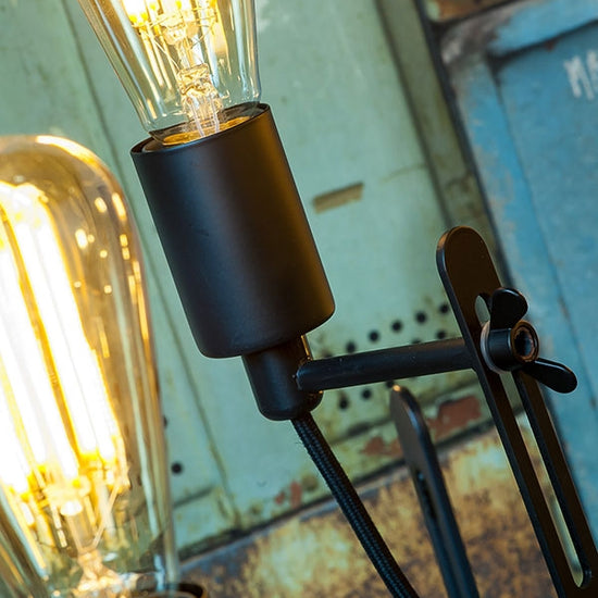 Kronleuchter 'Schreiber', 6-armig, schwarz